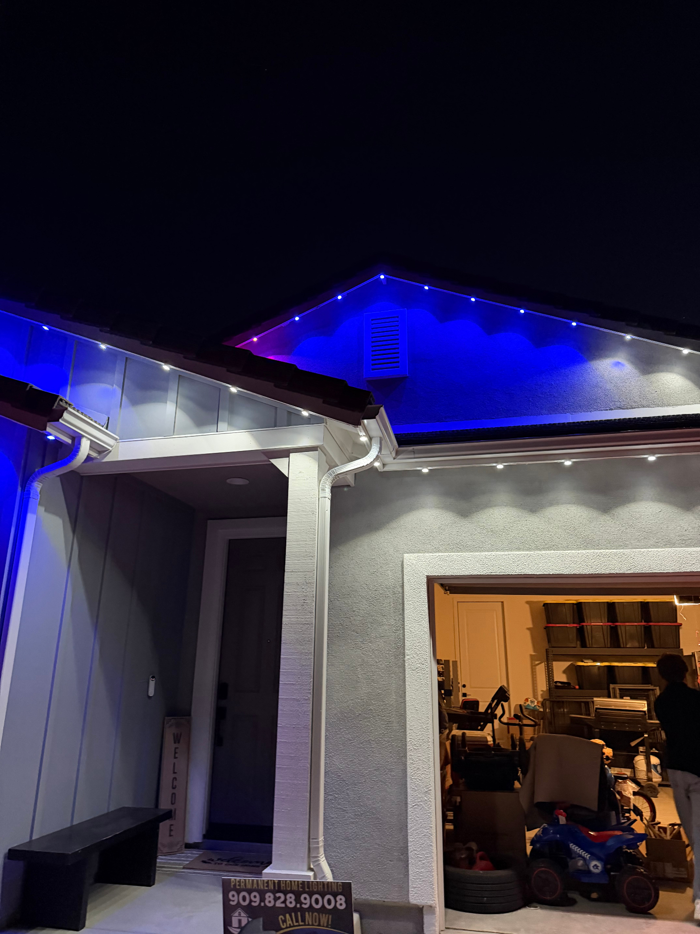 Permanent LED lighting install 4