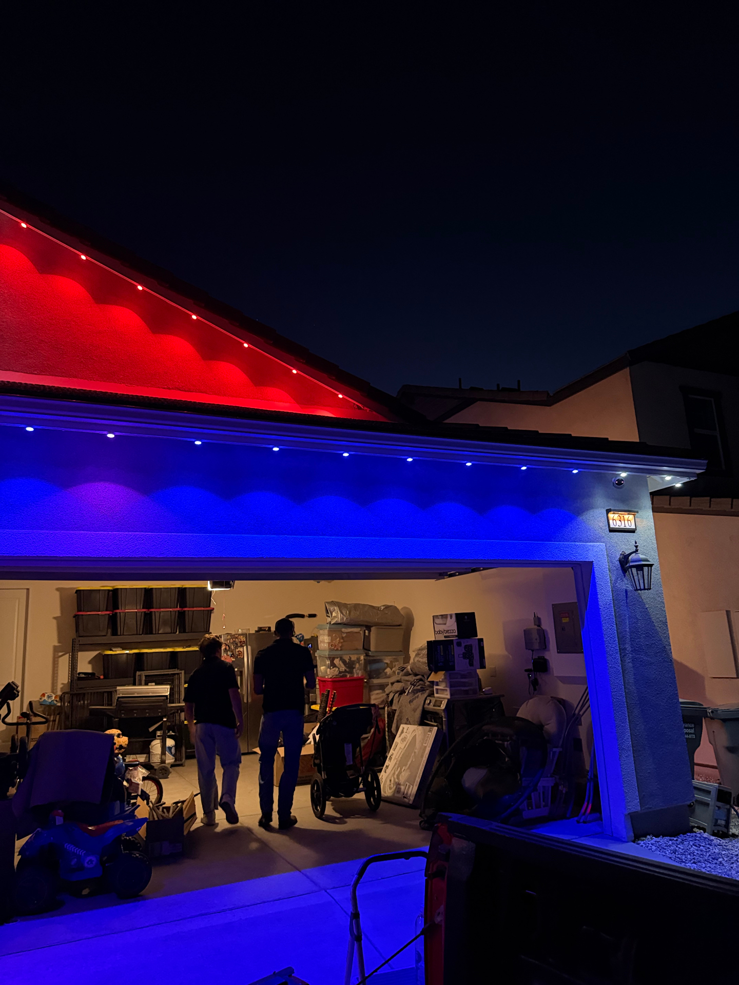 Permanent LED lighting install 3