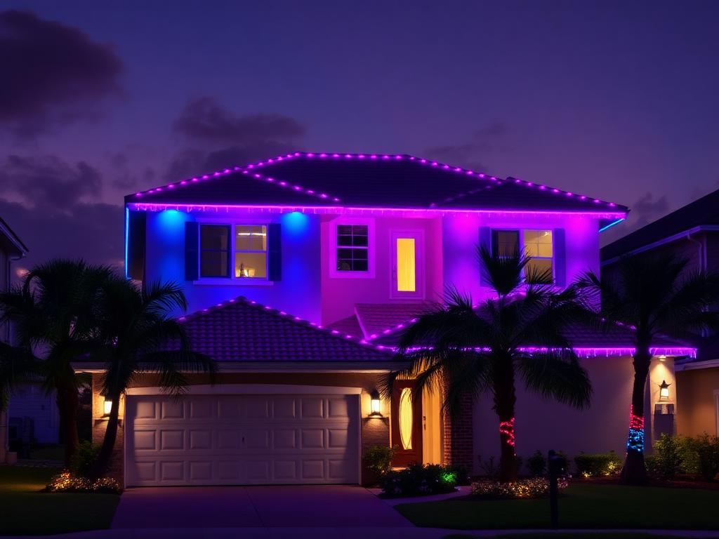 Permanent LED lighting install 2